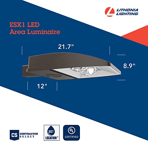 Outdoor ESX1 LED P2 5000K Type 3 Optic MVOLT Universal Pole Mounting Bi (Pole Mount / 21.7 W x 12 L x 8.9 H | Universal Pole Mount / 5000K Daylight (8,000 & 14,000 Lumens))