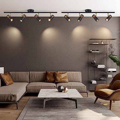 Black 4 Light Track Lighting (Black(4-lights))
