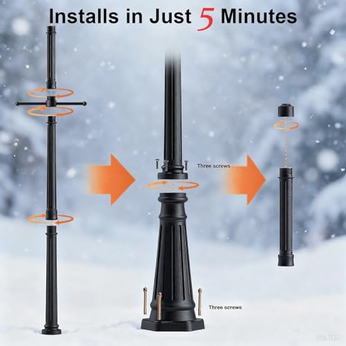 Universal Outdoor Post Light Pole