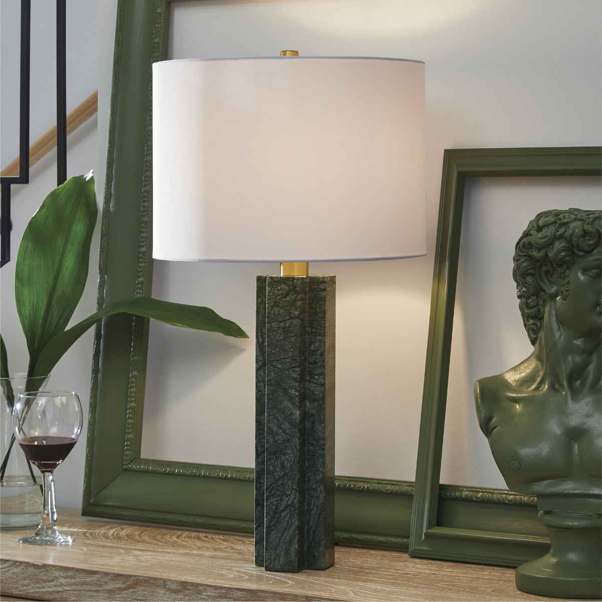 Keegan Table Lamp (Green / Table Lamp)