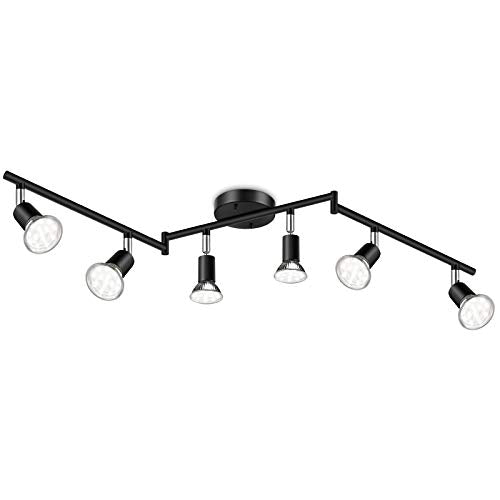 6 Light LED Track Lighting Kit (Black / 6 Light)