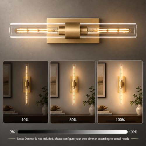 Gold Wall Sconces Set of Two (Gold / 2 Pack)