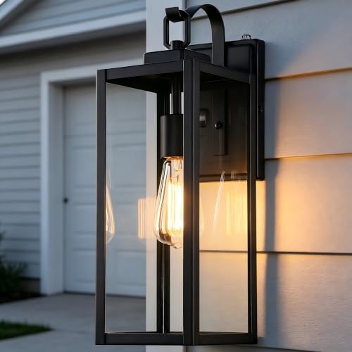 Large Dusk to Dawn Outdoor Wall Lights (18.5 Inch)