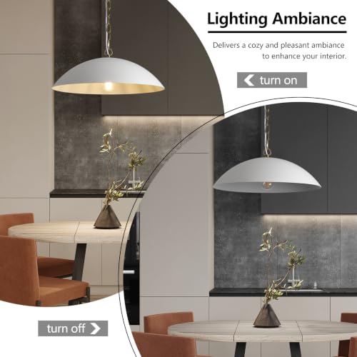 20" Modern Large Pendant Light (White / 20"-3 Pack)