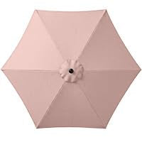 7.5ft Solar Umbrella LED Lighted Patio Umbrella