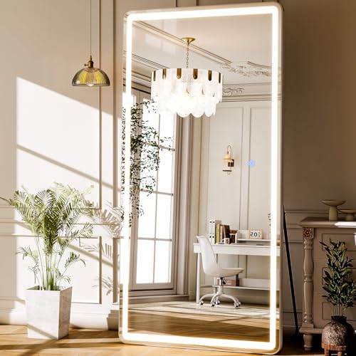 LED Full Length Mirror 71x32 inch Oversized Body Mirrors with Lights (Rectangle / 71"L x 32"W)
