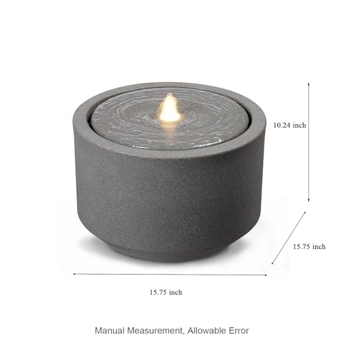 12.60” H Outdoor Water Fountain Made with Eco