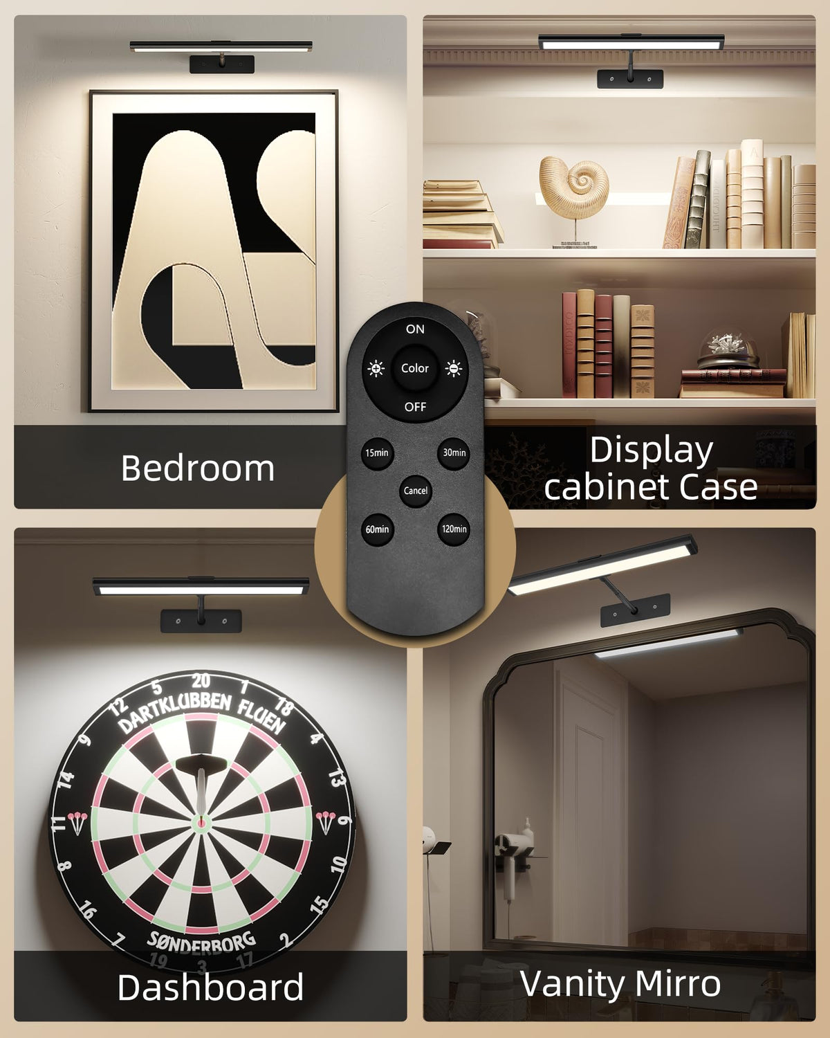 Picture Light for Wall (Black / 16inch)