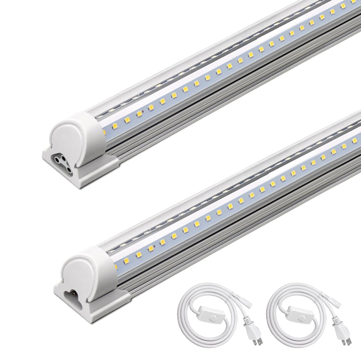 T8 LED Shop Lights 4FT (6500K / 4ft-2 Packs)