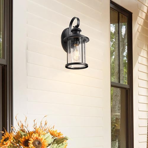 13.75" Matte Black Farmhouse Outdoor Wall 1 Pack (Black / 1 Pack H13.75")