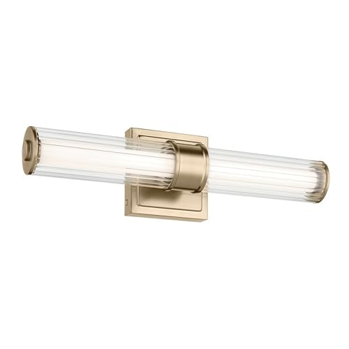 Laurene LED Bath Bar Light (Fluted Glass / 18.5 inch / Champagne Bronze)