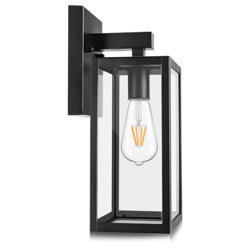 Outdoor Wall Light Fixture (Black / X-Large)