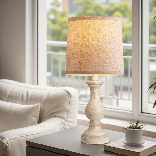 22" Farmhouse Table Lamps Set of 2 (I. White&Gold Finish)