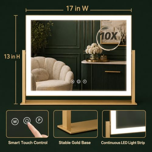 Large Makeup Vanity Mirror with Lights