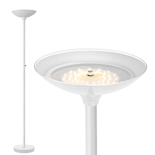Torchiere Floor Lamp (White Torchiere Floor Lamp)