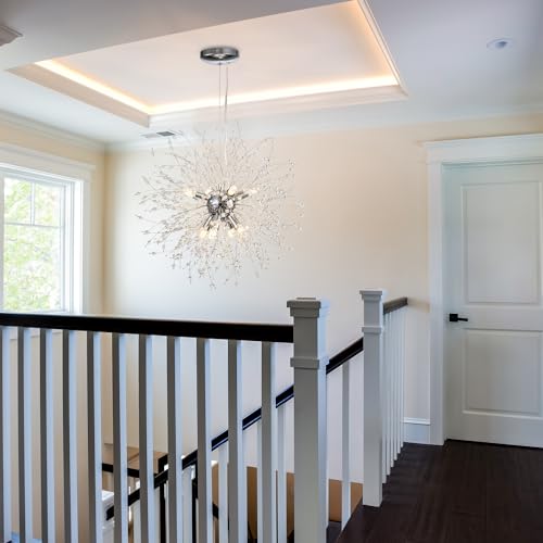 Modern Crystal Chandeliers Firework (Chrome / 8-Light (Semi-Flush Mount))