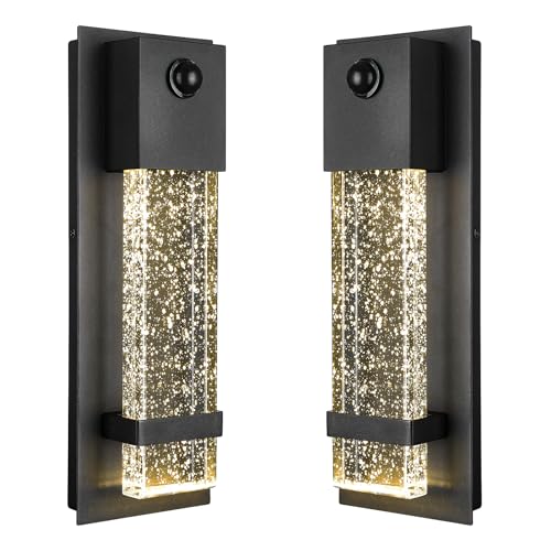 HWH 2 Pack Motion Sensor Outdoor Wall Lamps (Motion Sensor / 2-Pack)