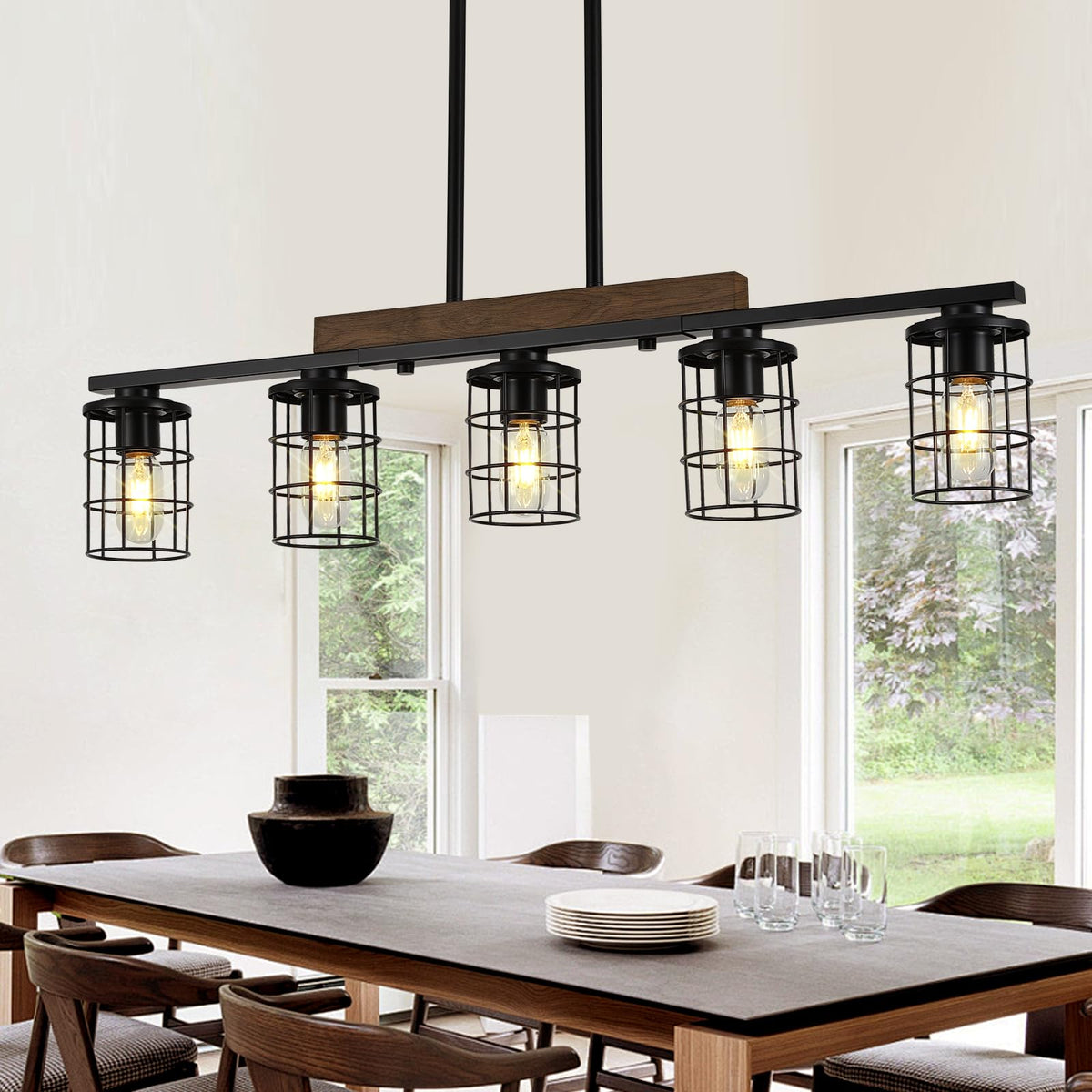 5 Light Farmhouse Kitchen Light Fixture (5-Light)