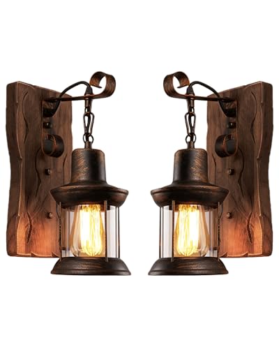 Rustic Wall Sconces (2PCS)