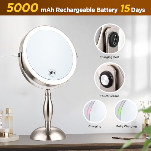 Magnifying Mirror with Lights