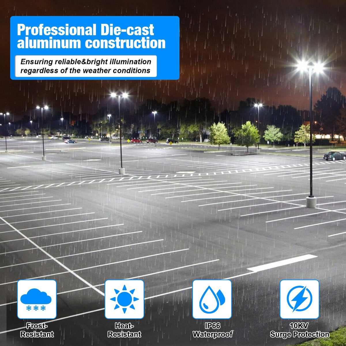 LED Parking Lot Light (200-A-3PACK)