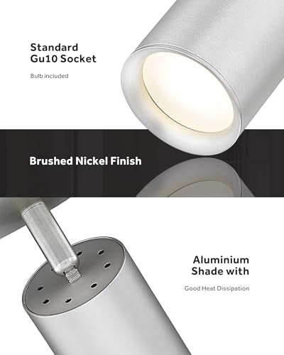 3 Light Track Lighting Kit (Kaleidoscope, Brushed Nickel / 16.1", 3-light)