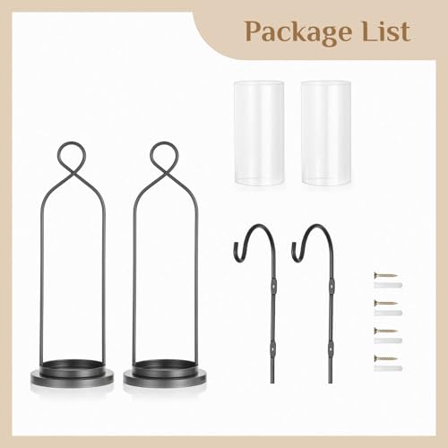Black Candle Sconces Set of 2 (Black)