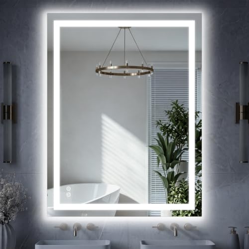 LED Bathroom Mirror with Lights (Led-white Rect / 48"L x 36"W)