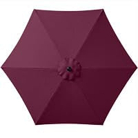 7.5ft Solar Umbrella LED Lighted Patio Umbrella