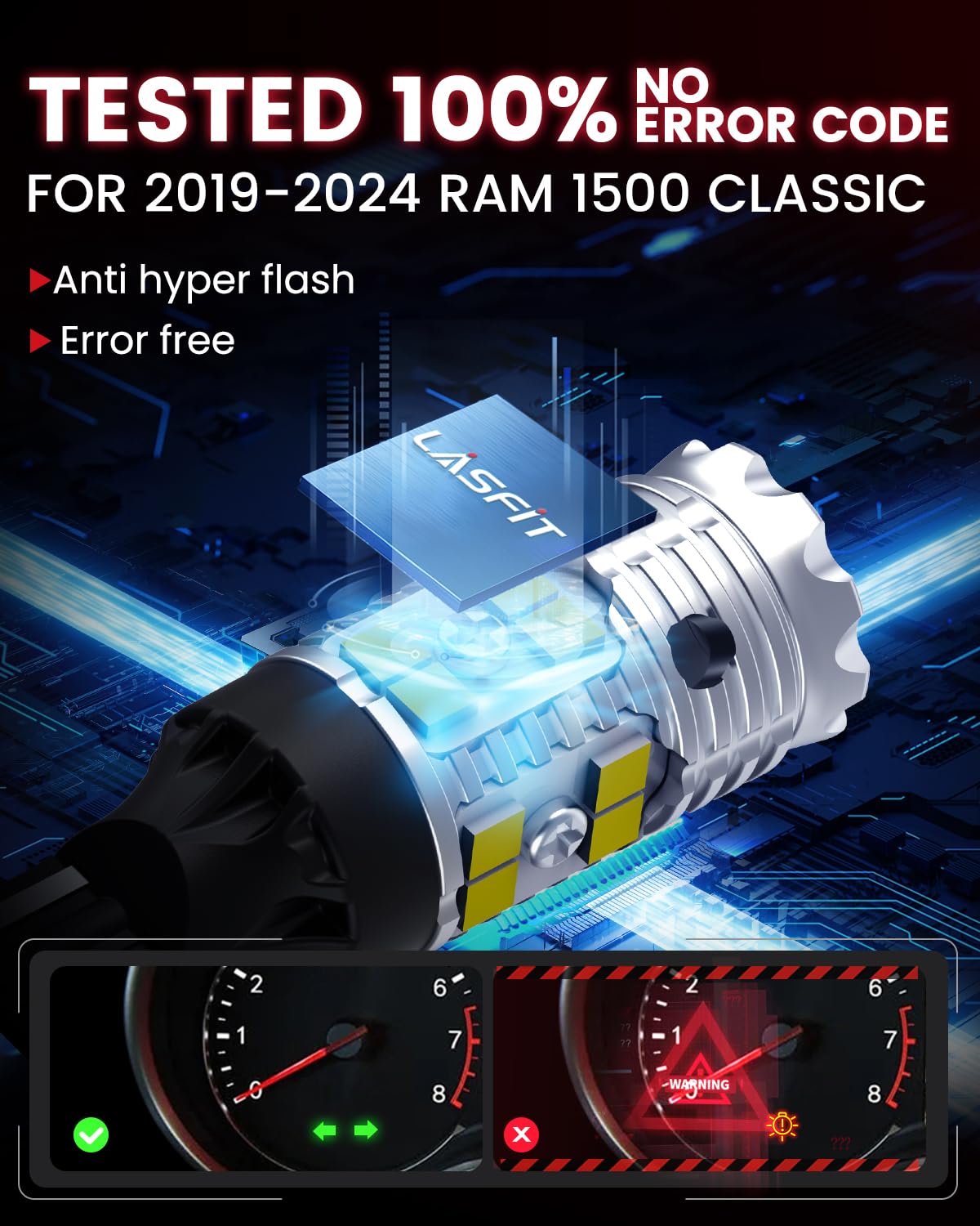194 168 T10 921 912 W5W LED Bulbs combo 6000K White Bright (White / 194+921)