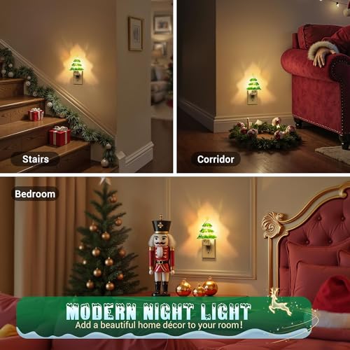 Christmas Tree Night Light (Christmas Tree-3000K / 2 Pack)