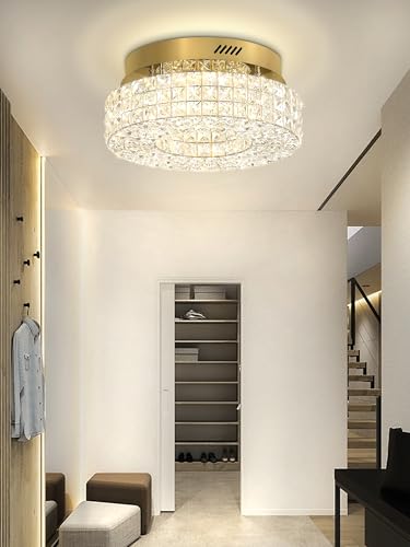 16" Crystal Chandeliers (Gold / Dia 16inch)