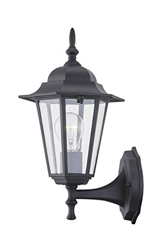 Outdoor Wall Lantern (1 Pack / Black)