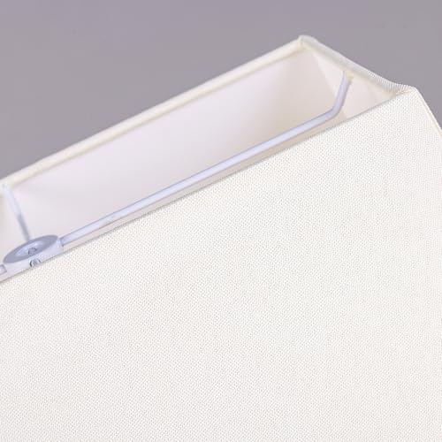 Set of 2 Rectangle Lampshade (CreamWhite / 12X14X10")