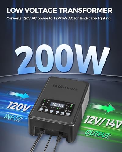 200W Low Voltage Landscape Transformer