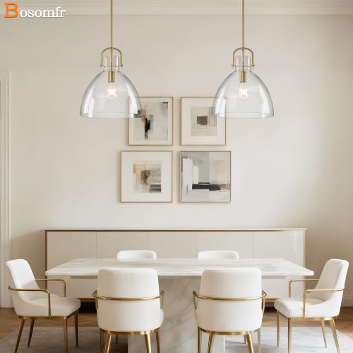 Modern Glass Pendant Light Kitchen Island (13.6in)