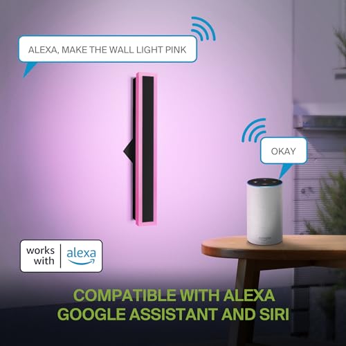 24" LED Linear Wall Sconce 2 Pack (Black)