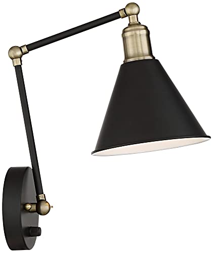 Wray Black and Antique Brass Plug (Set of 2 - Brass and Black)