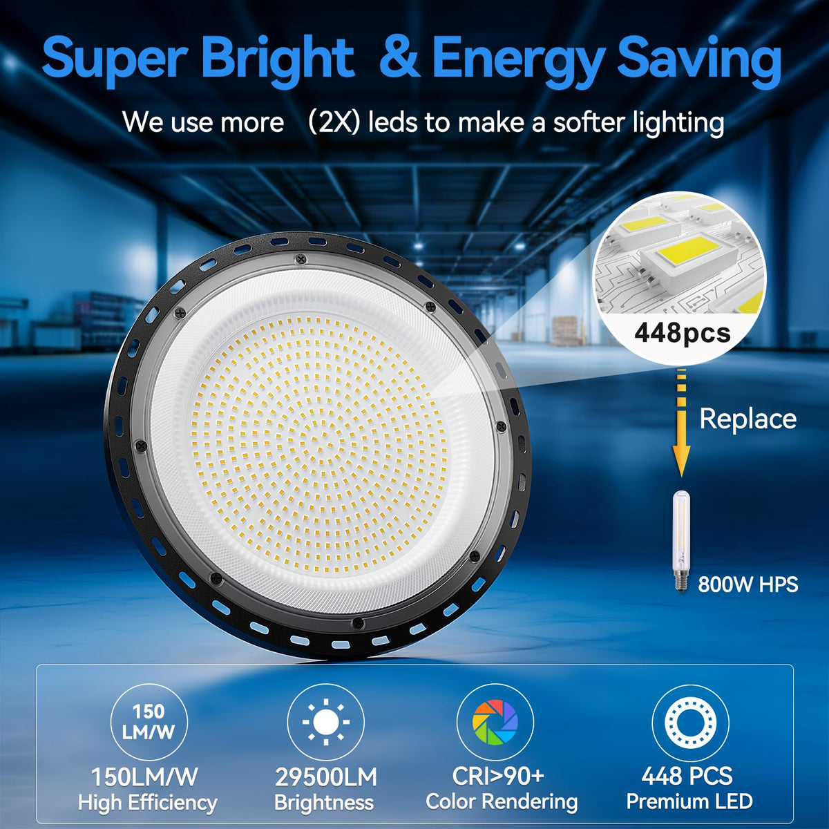 10 Pack 200W UFO LED High Bay Light (10 Pack)