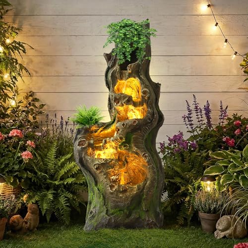 40" H Water Fountains Outdoor