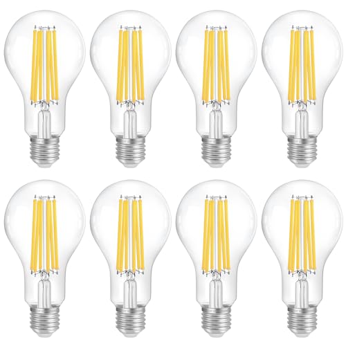 150W Eq Dimmable A23 LED (150w 3000k Warm White / 8 Count (Pack of 1))