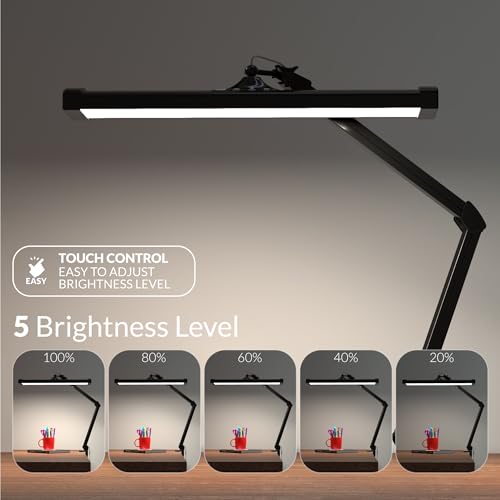 Ultra Bright 2300 Lumens Professional Eye Care LED Desk Lamp (Daylight, Dimming / Black)