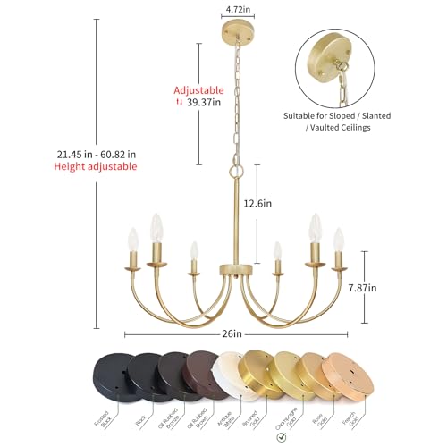 Rvizza Farmhouse Chandelier