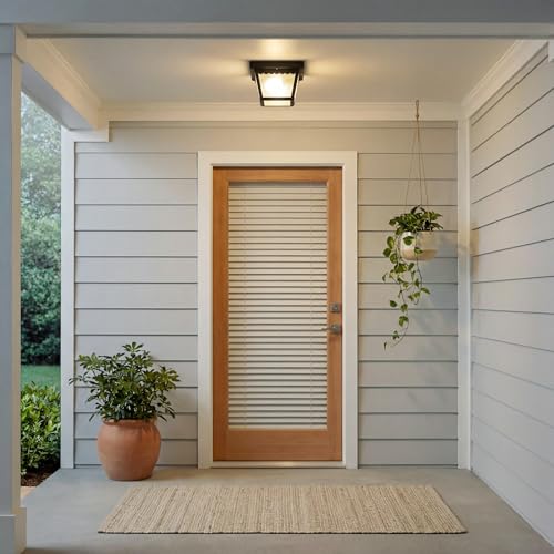 7.5" 1 Light Flush Mount Light (Matte Black / 7.5-Inch Diameter x 5-Inch Height / 1-Light)