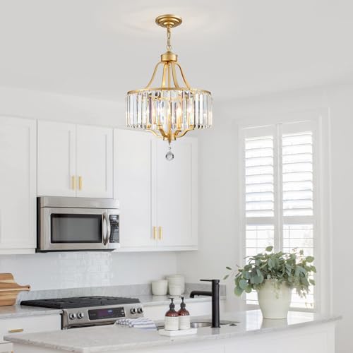 Gold Crystal Chandeliers for Dining Room (169-Gold)