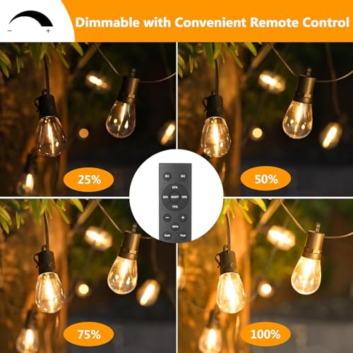 Outdoor String Lights Waterproof (200FT-Remote)