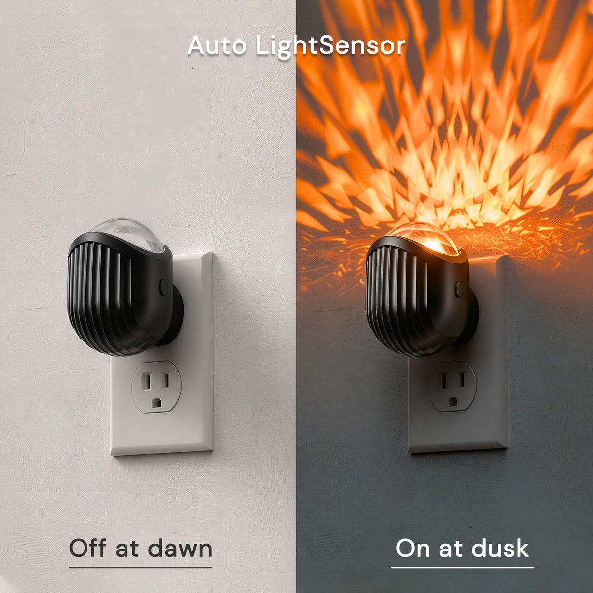 Night Lights Plug into Wall (whale-RGB / 2 Pack)