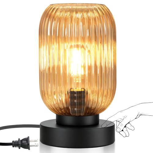 Mid Century Moder Glass Table Lamp