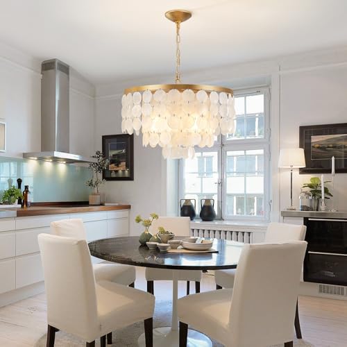 Coastal Capiz Shell Chandelier