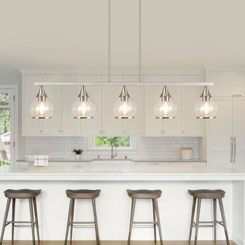 Island Light for Kitchen (Brushed Nickel / 5-Light)